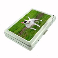 Dog bull terrier 1 Cigarette Case w Built In Lighter