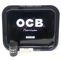 OCB Rolling Tray Large with OCB Sophistique Rolling Papers (Black)