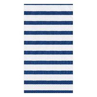 Caspari Bretagne Paper Guest Towel Napkins in Blue - Two Packs of 15