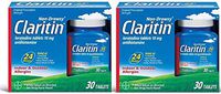 Claritin 24 Hour Non Drowsy Allergy Tablet, (30 Count), (Pack of 2)- 60 Tablets Total