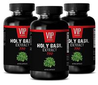Adaptogenic herb Blend - HOLY Basil Extract 750 - Eye Health Supplements - 3 Bottles 180 Veg. Capsules