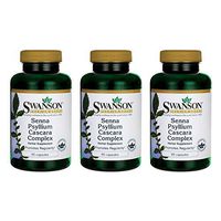 Swanson Senna Psyllium Cascara Complex 90 Capsules (3 Pack)