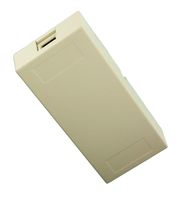 Leviton 40298-SBI 8P8C x 8P8C Screw Terminal, Surface Mount Jack with Shorting Bar, Ivory