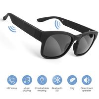 GELETE Smart Glasses Wireless Bluetooth Sunglasses Open Ear Music&Hands-Free Calling,for Men&Women,Polarized Lenses,IP7 Waterproof,Connect Mobile Phones and Tablets (Black)