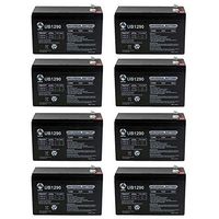 Universal Power Group 12V 9AH Sealed Lead Acid Deep Cycle Battery AGM 1 Year Warranty - 8 Pack