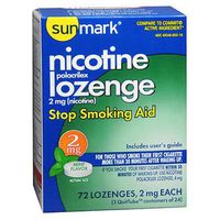Sunmark Sunmark Nicotine Polocrilex Lozenge, Mint 72 each 2 mg