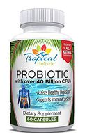 Probiotics 40 Billion CFU Supplement - Dairy Free Lactobacillus Acidophilus for Women Men, Support Digestive Health, Constipation,Candida,IBS,Yeast, Immune System