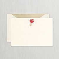 Crane & Co. Hand Engraved Hot Air Balloon Correspondence Card with Lined Envelopes- Pack of 20 Cards