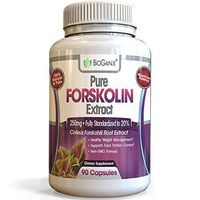 Pure Forskolin Extract for Weight Loss, Metabolism Booster and Belly Fat Burner for Women & Men | Non-GMO Coleus Forskohlii Appetite Suppressant & Carb Blocker Diet Pills | 90 Capsules