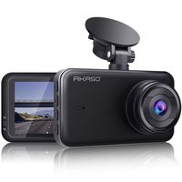 AKASO C320 Dash Cam 1080P FHD 3 Inches IPS Screen, DVR Car Dash Camera Recorder with 170 Degrees Wide Angle, Built in Loop Recording, Parking Monitor, G-Sensor, WDR, Night Vision