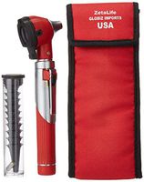 ZetaLife Compact Pocket Size Fiber Optic Otoscope - Red Color