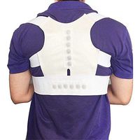 Adjustable Back and Shoulder Support Brace Posture Corrector Improves Posture Trainer for Slouching Hunching Neck Pain Relief,S