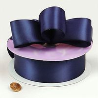 1.5in. Wide Navy Blue Double-Faced Satin Ribbon - 50 Yard Spool