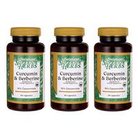 Swanson Curcumin & Berberine 60 Capsules (3 Pack)