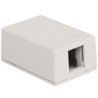 ICC Surface Mount Box- 1-Port- 25pk- Wh