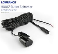 Lowrance Bullet Skimmer Wide Angle 200khz Transom Mount Transducer for Hook2 4 Units