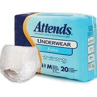 Attends Underwear Extra Absorbent Medium 34"-44" 20/bag