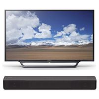 Sony KDL32W600D 32-Inch HD Smart TV with Sony S200F 2.1ch Soundbar with Built-in subwoofer (HT-S200F)