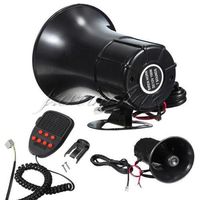 12V 100W Car Motorcycle Truck Boat 7Sound Loud Speaker Warn Alarm Horn Siren