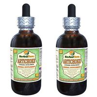 Artichoke (Cynara scolymus) Glycerite, Organic Dried Leaf Alcohol-Free Liquid Extract (Brand Name: HerbalTerra, Proudly Made in USA) 2x4 fl.oz (2x120 ml)