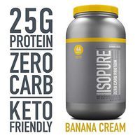 Isopure Zero Carb, Vitamin C and Zinc for Immune Support, 25g Protein, Keto Friendly Protein Powder, 100% Whey Protein Isolate, Flavor: Banana Cream, 3 Pounds (Packaging May Vary)