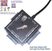 CoolGear Universal Sata Drive Adapter for All SATA Drives with Power Adapter