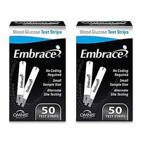 Omnis Health Embrace Blood Glucose Test Strips, 100ct