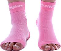 Doc Miller Plantar Fasciitis Socks Medical Grade Compression Foot Sleeves - Ankle Arch & Heel Support Achilles Tendon Support, Heel Spurs Tendonitis, Joint Pain Eases Swelling (Pink, Large)