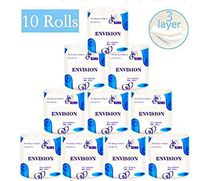 Toilet paper 10 rolls, 3 layers 90g/Bulk, family size ultra soft for home bedroom, kitchen home, office etc