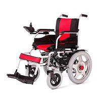 Xiao Jian Electric Wheelchair, Elderly Disabled Folding Wheelchair, Portable Four-Wheeled Nursing Car Wheelchair (Color : Blue)