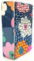 Eclipse Rhinestone Studded Fun Designs Crushproof Plastic Cigarette Case, Kings - Choose Your Own Style! (Flowers)