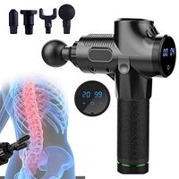 Woolala Massage Gun with Touch Screen, Upgarded 20 Speeds Percussion Handheld Muscle Massage Deep Tissue Massager for Lower Back Pain, Shoulder Neck Pain