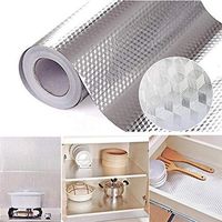 CHXIHome Aluminum Foil Self Adhesive Waterproof Wallpaper, Kitchen Foil Stickers, Self Adhesive Aluminum Foil Stickers, for Kitchen Sticker DIY Home Decor Wallpaper 40×100cm
