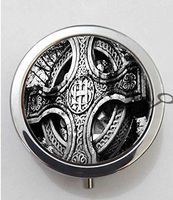 BlackKey Celtic Cross 3-Compartment Decorative Pocket Gift Box Case Organizer for Pill, Color 1-69