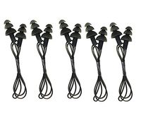 Zcargel 5 Pairs Soft Silicone Gel Corded String Ear Plugs Swimming Earplug