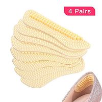 UUSHER Heel Liners, Heel Stickers 4 Pairs Silicone Heel Grips for Foot Care and Shoes Slippage Prevention