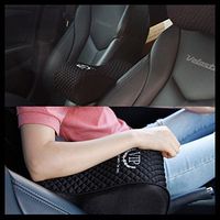 VIP Luxury Black Memoryform Car Seat Cushions Armrest Center Consoles Cushion Pillow Pad for Car Motors Auto Vehicle(1pack) by GotoShop