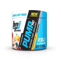 BPI Sports Pump HD, L-Citrulline/Beetroot/Betaine Anhydrous, 20 Servings, Wicked Fruit Blast, Stimulant Free