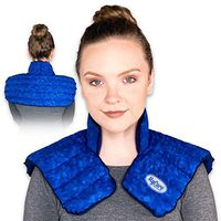 MyCare Heating Pad | Microwavable Large Neck and Shoulder Wrap for Instant Pain Relief - Weighted and Deep Moist Heat Pack for Stiffness, Arthritis, Bursitis, and Relaxation - Safe Natural Home Remedy