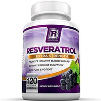 BRI Resveratrol - 1200mg Potent Trans-Resveratrol Natural Antioxidant Supplement with Green Tea and Quercetin Promotes Anti-Aging, Heart Health, Brain Function and Immune System