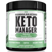 Keto Manager - Exogenous Ketone Performance Blend - Made with Patented goBHB Beta-Hydroxybutyrate (BHB) Salts - Assists with Pre-Workout Energy, Mental Clarity & Burning Fat