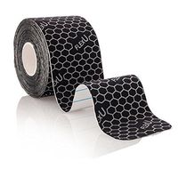 FlexU Supreme; Black Kinesiology Tape; Continuous 1 Roll Pack; Therapeutic Recovery Sports Tape; Advanced Strength & Flexibility Properties; Longer Lasting; Professional Grade