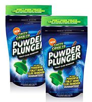 POWDER PLUNGER Toilet Bowl Clog Remover | Toilet Clog Eliminator | Toilet Plunger - 2 Pack