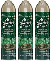 Glade Air Freshener Spray - Holiday Collection 2018 - Enchanted Evergreens - Net Wt. 8 OZ (227 g) Per Can - Pack of 3 Cans