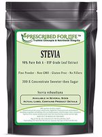 Stevia - 98% Pure Reb A - Pharmaceutical Grade Leaf Extract (Stevia rebaudiana) - 300-X Concentrate, 5 kg
