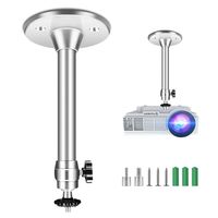 VANKYO Universal Mini Ceiling Projector Mount, Angle Adjustable Wall Ceiling Projector Mount with 360 Degrees Rotatable Heads, Compatible with Leisure 3