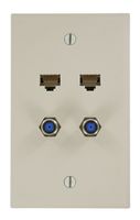 Leviton 5EA20-S4T QuickPlate, Light Almond