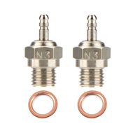 2pcs 70117 Glow Plug #3 N3 Hot Spark Nitro Engine Parts Replace OS 8 for Traxxas Kyosho HSP HPI Redcat 1/8 1/10th RC Car Truck Buggy