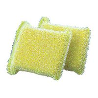 Casabella 2pk Sparkle Non-Stick Safe Scrub Sponge (Lime Green)