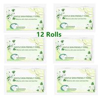 Toilet Paper Household roll Paper Thick Toilet Paper Roll Silky & Smooth Soft 4-Ply Toilet Paper Bathroom Kitchen Toilet Tissue Paper Degradable Roll Paper (12)